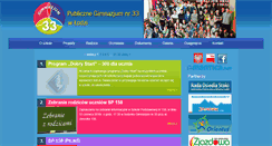 Desktop Screenshot of gimnazjum33.pl