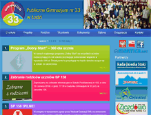 Tablet Screenshot of gimnazjum33.pl