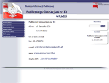 Tablet Screenshot of bip.gimnazjum33.pl